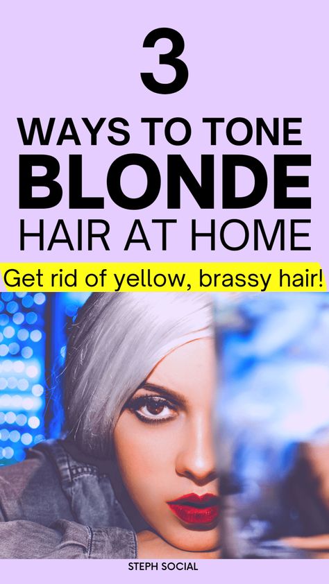 How to tone your brassy hair at home to an ash blonde using purple shampoo as a toner and purple toning mask! Fanola purple shampoo before and after. Wella t18 before and after. How to use fanola no yellow shampoo. How to get ash blonde hair. Cool toned blonde hair. How to tone brassy hair DIY. Purple toner DIY. Purple Toner Hair. Purple Shampoo Before And After, Tone Brassy Hair, Toned Blonde Hair, Cool Toned Blonde, Toning Blonde Hair, Cool Toned Blonde Hair, Toner Diy, Fanola No Yellow Shampoo, Wella T18