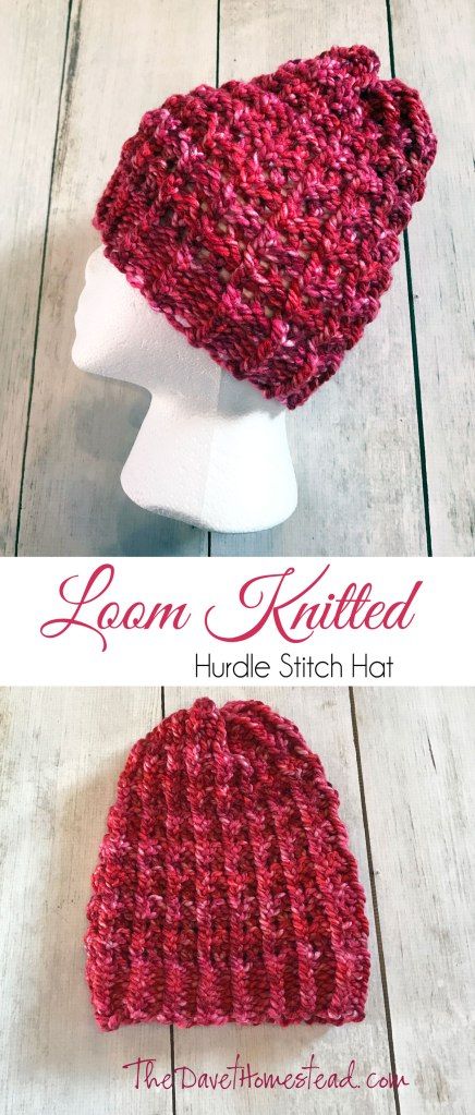 Loom Knitting Patterns Free, Loom Knitting Patterns Hat, Loom Knitting Pattern, Round Loom Knitting, Loom Hats, Loom Knitting Tutorial, Needle Knitting, Loom Knit Hat, Loom Knitting Stitches