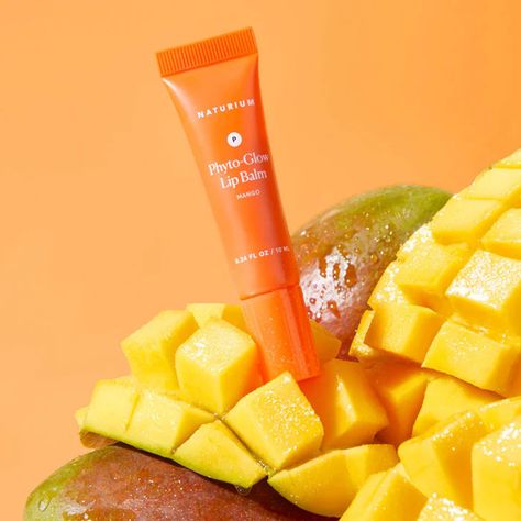 Naturium’s Phyto-Glow Fruity Collection Mango Lip Gloss, Mango Product Photography, Mango Scent, Trending Skincare, Nail Cream, Exfoliating Body Wash, Cupuacu Butter, Bright Lips, Natural Lip Colors