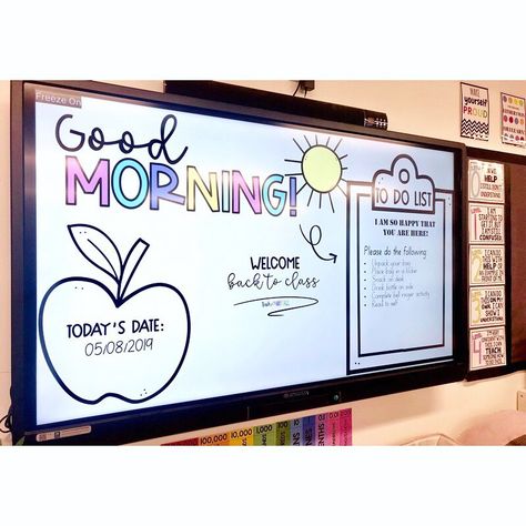 Teacher Good Morning Slides, Morning Slides Elementary, Classroom Slides Template Free, Classroom Morning Slides, Morning Slides Classroom Free, Morning Slides Classroom, Canva Classroom, Teacher Powerpoint, Classroom Agenda