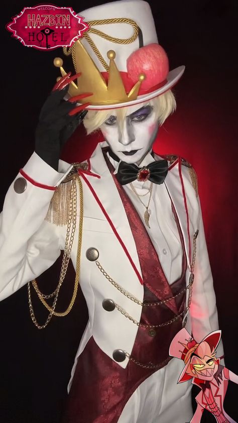 Lucifer Morningstar Costume, Lucifer Morningstar Fashion, Lucifer Cosplay, Lucifer Morningstar Cosplay, Has In Hotel Lucifer, Lucifer Hot Hazbin Hotel, Lucifer Morningstar Hazbin Hotel Cosplay, Lucifer Cosplay Hazbin Hotel, Lovecraft Art