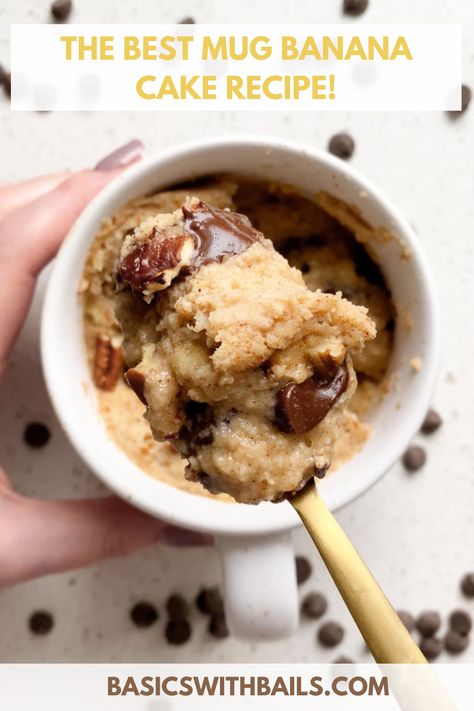 Simple, easy and packed with protein, this Healthy Glutenfree Banana Mug Cake is the perfect single-serving dessert for when you crave a slice of banana bread! Get the full recipe at basicswithbails.com


5-Minute Recipe | Gluten-Free Cake | Gluten-Free Desserts | High-Protein Snacks | Healthy Desserts | Summer Recipes | Party Food Ideas | Gluten-Free Muffins | Quick Baking | Healthy Treats | Chocolate Recipes | Keto Banana Bread Mug Cake, Banana Bread Mug Cake, Vegan Rice Krispie Treats, Gluten Free Banana Cake, Protein Chocolate Chip Cookies, Banana Bread Mug, Banana Mug Cake, Baking Healthy, Healthy High Protein Snacks