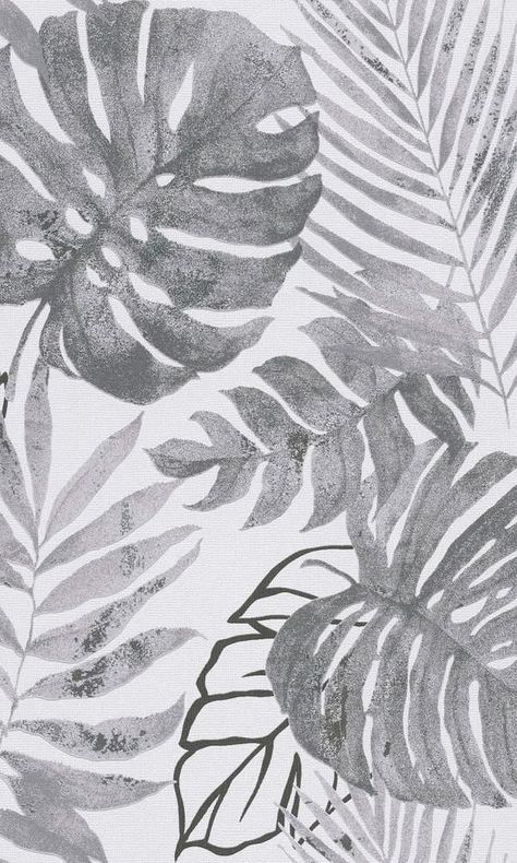 Pastel Dreams-Soft & Cute Backgrounds Grey Wallpaper Designs, Wall Paint Patterns, Tropical Motifs, Grey Minimalist, Transitional Wallpaper, Pastel Design, Tropical Prints, Fern Leaves, Mountain Wallpaper