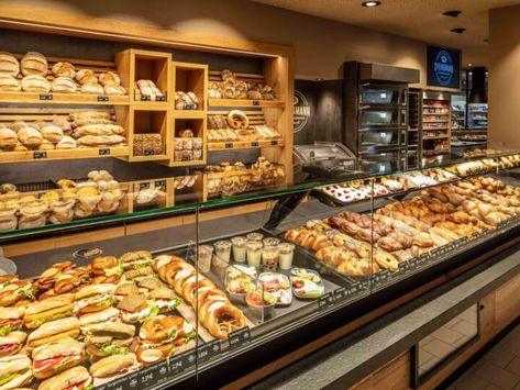 Bakery Shop Interior, Modern Bakery, Bakery Shop Design, Bakery Store, Bakery Interior, Bakery Design Interior, Bread Shop, How To Store Bread, Bakery Display