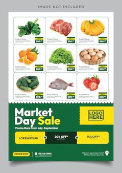 Amalyastock | Freepik Price Promotion Design, Grocery Catalogue Design, Product Offer Poster, Supermarket Catalogue, Informational Flyer Design, Food Catalogue Design, Supermarket Poster, Dangler Design, Grocery Flyer