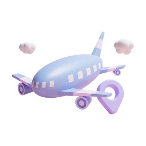 Airplane Icon Aesthetic, Travel Widget, Plane 3d, 3d Airplane, Plane Vector, Maps Icon, Travel Png, Map Icon, Plane Icon