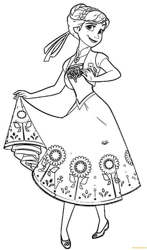 frozen coloring pages anna, the image taken from Cartoon Coloring Pages articles #coloring #coloringpages #printable Anna Coloring Pages, Princess Coloring Pages For Kids, Rapunzel Coloring Pages, Elsa Coloring, Elsa Coloring Pages, Frozen Coloring Pages, Disney Princess Colors, Disney Princess Coloring Pages, Princess Coloring Pages