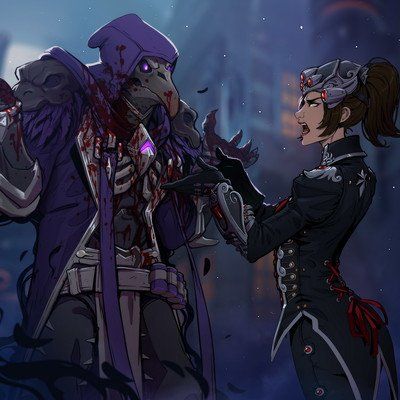 ArtStation - Widowmaker, Prywinko Art Fatale Overwatch, Halloween Fanart, Living Tombstone, The Living Tombstone, Overwatch Reaper, Overwatch Widowmaker, Bloodborne Art, Overwatch Memes, Overwatch Comic