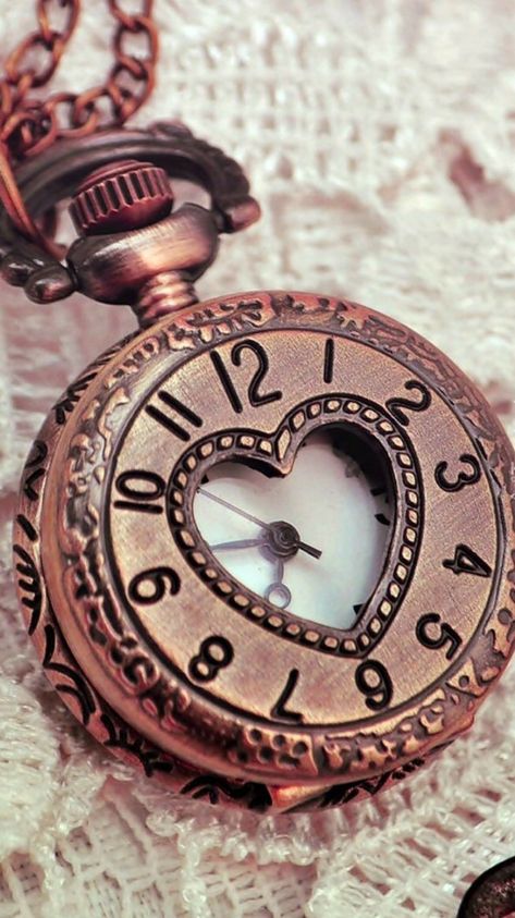 Doll Wallpapers, Heart Sky, Morning City, Jungle Music, Emoji Challenge, Old Pocket Watches, Mermaid Artwork, Clock Tattoo Design, Antique Pocket Watch