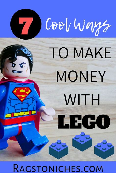 Want to make money online, make money from your hobbies, work from home, or get a cool new side hustle? Well here are 7 awesome and cool ways to make money with LEGO! #makemoneyonline #hobbies #lego #workfromhome #sidehustle Diy Lego Gifts For Adults, Lego Crafts To Sell, Lego Craft Ideas, Things To Build With Legos, Lego Home Decor, Lego Ideas To Build, Lego Building Ideas, Lego Decor, Lego Crayons