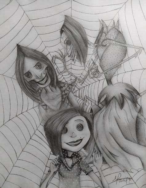 #coraline #beldam #art #mariedraws Beldam Coraline Drawing, Coraline With Button Eyes Drawing, Coraline Desserts, Coraline Art Drawings, Caroline Drawing, Coraline Drawing Sketch, Coraline Mom, Coraline Drawings, Coraline Sketch