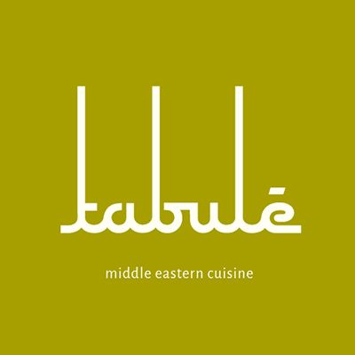 Riverside tabule Middle Eastern Typography, Arab Logo, Diner Branding, Catering Logo, Middle Eastern Restaurant, Arabic Typography, Logo Styles, Middle Eastern Dishes, Brunch Restaurants