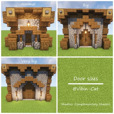 Minecraft Doorway, Minecraft Doorway Design, Minecraft Archway, Minecraft Arch, Doorway Design, Chalet Minecraft, Minecraft Details, Minecraft Wall Designs, Minecraft Roof