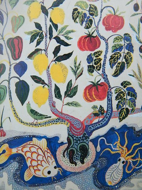 Josef Frank Fabric, Joseph Frank, Scandinavian Textiles, Josef Frank, Italian Dinner, Arte Popular, Vintage Botanical, Textile Patterns, Art And Architecture