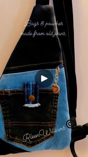 44 reactions · 55 comments | Have a wonderful and blessed day beautiful people in the universe.                                                                           Made another denim sling bag and pouches from old jeans. #reels #reelsvideo #video #fb #reelsoftheday #instagramreels #instagram  #denim #jeans #slingbag #pouches #reuse #restore #recyling  #recycle #diy #crafts #handmade #nonfollowers  #friends #love #StarSender #followers #viewers  #highlights #spreadloveandkindness #rleenwilliams | Rleen Williams Recycle Diy Crafts, Denim Sling Bag, Friends Love, Blessed Day, Old Jeans, Crafts Handmade, Sling Bag, The Universe, Beautiful People