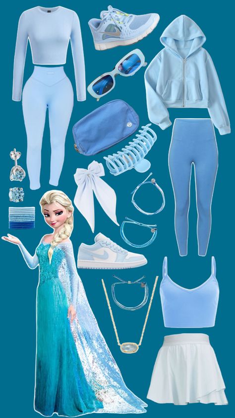 Modern Disney Outfits, Frozen Inspired Outfits, Disney Princess Inspired Outfits, Elsa Outfit, Disney Character Outfits, Frozen Outfits, Disney Outfits Women, Princess Inspired Outfits, Modern Disney Characters