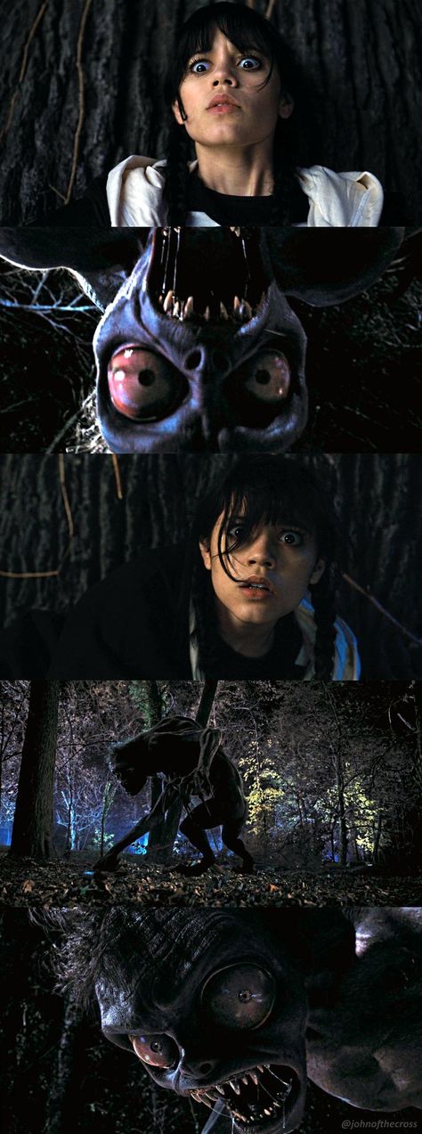 Wednesday meets the Hyde for the first time in episode 1 of the TV series Wednesday Wednesday Addams Monster Hyde, Wednesday Hyde Drawing, The Hyde From Wednesday, Wednesday Addams Hyde, Wednesday Episode 1, Hyde Wednesday Monster, The Hyde Wednesday, Monster From Wednesday, Hyde Wednesday