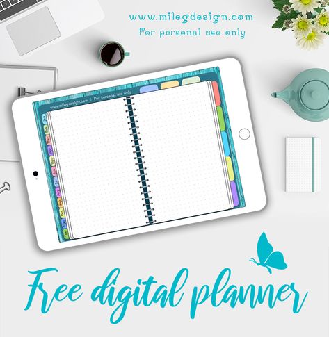 Free Digital Planner - Mile Digital Bullet Journal Goodnotes Header Ideas Ipad, Digital Planner Background, Digital Bujo Template, Collanote Planner Free, Procreate Journal Template, Free Digital Notebook Template, Free Good Notes Templates, Onenote Planner Templates Free, Free Digital Journal Goodnotes