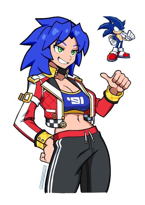 Genderbent Sonic Characters, Sonic The Hedgehog Character Design, Cute Sonic Fanart, Genderbent Sonic, Sonadow Human, Sonic Genderbend, Werehog Sonic, Female Sonic, Sonic Characters