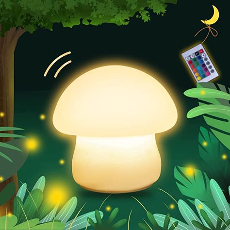 Mushroom Nightlight, Silicone Lamp, Best Night Light, Mushroom Lights, Nightstand Decor, Nursery Night Light, Nursery Lamp, Sensor Night Lights, Rechargeable Lamp