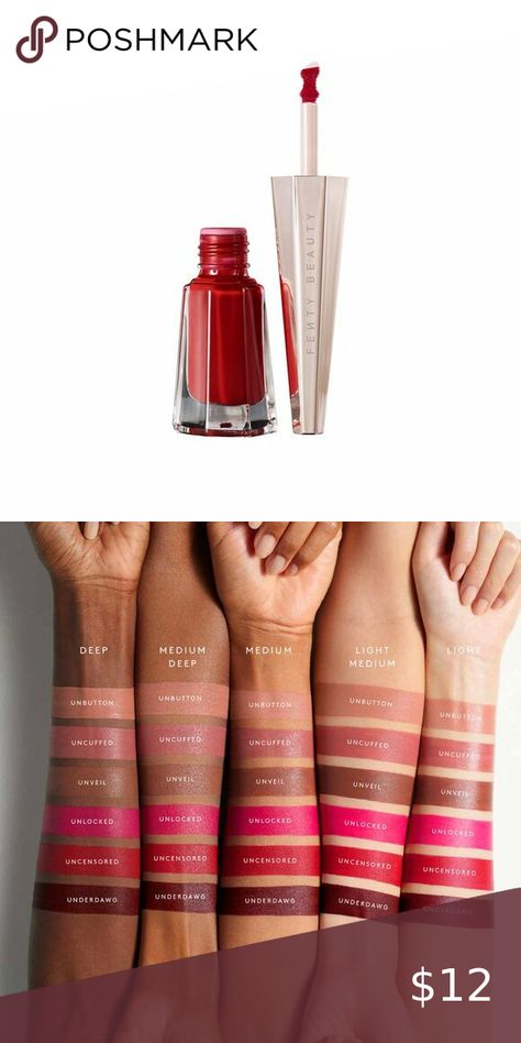 Stunna Lip Paint Longwear Fluid Lip Color - Uncensored Fenty Beauty Stunna Lip Paint, Lip Color Shades, Lip Paint, Color Analysis, Fenty Beauty, Lip Color, Color Shades, Liquid Lipstick, Lip Colors