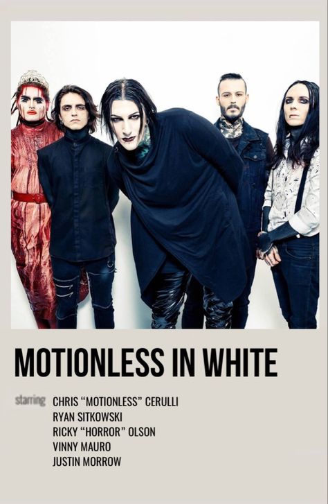 Motionless In White Concert Outfit, Motionless In White Tattoo Ideas, Motionless In White Logo, Motionless In White Tattoo, Infamous Motionless In White, Motionless In White Wallpapers, Motionless In White Aesthetic, Motionless In White Poster, Motionless In White Band