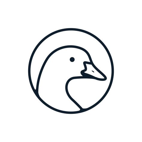 Goose Logo Design, Goose Logo, Duck Logo, Circle Logo Design, The Goose, Circle Logo, Circle Logos, Card Game, Card Games