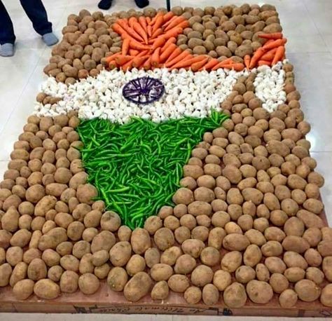 India MAP using Vegetables Independence Day India Images, Happy Independence Day Quotes, Jay Hind, Independence Day Activities, Independence Day Quotes, Happy Independence Day India, Indian Independence Day, Indian Independence, Traditional Folk Art