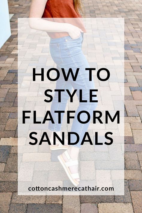 How to style flatform sandals | flatform sandals summer outfit idea | flatform sandals for work | Nisolo go-to flatform sandal review | casual workwear outfit | Boise style blogger | Cotton Cashmere Cat Hair Flatform Sandals Outfit Summer, Nisolo Sandals, Sandals Work Outfit, Flatform Sandals Outfit, Sandals For Work, Flat Sandals Outfit, Sandal Outfits, Platform Sandals Outfit, Workwear Summer