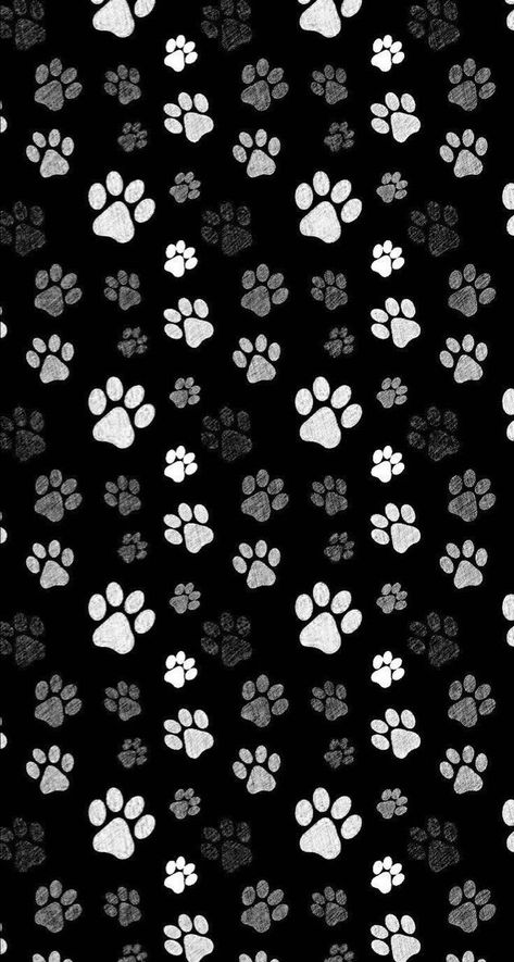 Paw Aesthetic Dog, Black Dog Wallpaper Aesthetic, Dog Black Wallpaper, Dog Paw Wallpaper Aesthetic, Dog Paw Wallpaper, Paw Aesthetic, Paw Print Wallpaper, Paw Print Background, Cat Pattern Wallpaper