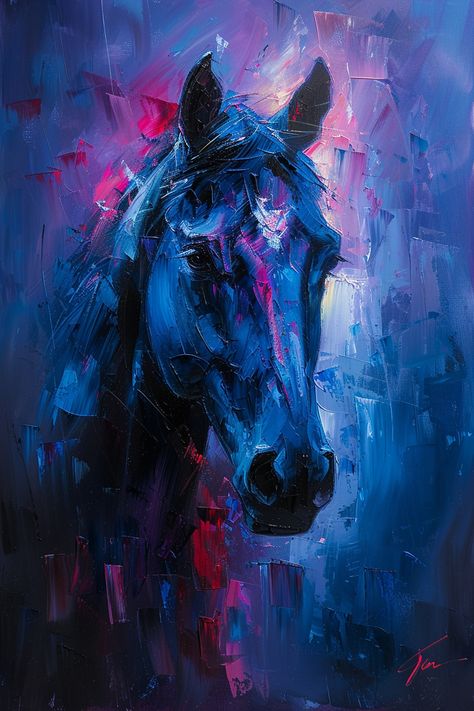 Lost in the colors. A splash of color on a canvas. #oilpainting #art #painting #artwork #fineart #canvas Wild Horse Painting, Painting Alternative, Horse Paintings Acrylic, Horses Artwork, Drapery Drawing, Abstract Horse Art, Watercolor Horse Painting, Animal Paintings Acrylic, Equine Artwork