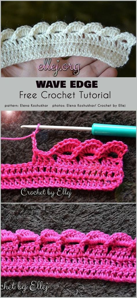 Kat Haken, Crochet Blanket Edging, Háčkované Lemy, Crochet Border Patterns, Crochet Border, Crochet Tutorial Pattern, Crocheting Projects, Crochet Stitches Free, Crochet Edging Patterns