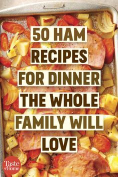 Recipes Using Ham Steak, Ham Recipes For Dinner, Ham Slices Recipes, Ham Meals, Ham Dinners, Ham Recipes Healthy, Recipes With Cooked Ham, Recipes Using Ham, Pork Oven