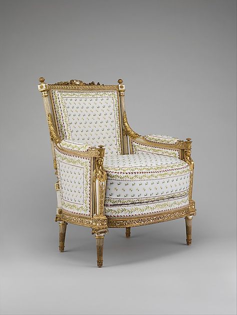 Armchair (Bergère)  Jean-Baptiste-Claude Sene` 1748-1803 Paris December, Louis Style Chair, Neoclassical Design, French Arm Chair, Swedish Furniture, French Paris, Chinese Furniture, French Chairs, Antique Chairs