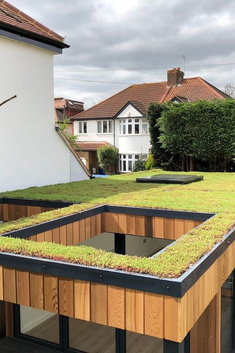 Living Green Roof, Green Roof Design, Green Roof Garden, Green Roof House, Sedum Roof, Green Roof System, Grass Roof, Green Roofs, Living Roofs