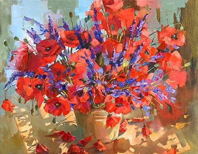 Check out new work on my @Behance profile: "Poppies and lavender" http://be.net/gallery/105462233/Poppies-and-lavender Poppies And Lavender, Terrace Plants, Lavender Color Scheme, Desert Duo, Red Poppy Painting, Poppy Bouquet, Lilac Bouquet, Lavender Bouquet, Poppy Art