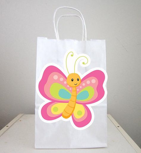 Butterfly Goody Bags, Butterfly Favor Bags, Butterfly Party Bags Monster Truck Cupcakes, Butterfly Theme Party, Butterfly Cupcake Toppers, Butterfly Garden Party, Butterfly Favors, Birthday Butterfly, Butterfly Cupcakes, Butterfly Birthday Party, Butterfly Bags