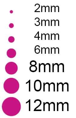 Bead sizing chart Bead Size Chart, Custom Matches, Heart Confetti, Skin Care Packaging, Reference Chart, Crimp Beads, Hollow Heart, Bead Loom Patterns, Bracelet Ideas