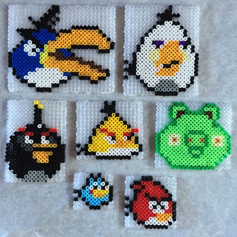 Angry birds perler bead pattern Angry Birds Perler Beads, Angry Birds Characters, Red Angry Bird, Butterfly Cross Stitch Pattern, Pixels Art, Art Perle, Butterfly Cross Stitch, Bird Beads, Perler Bead Ideas