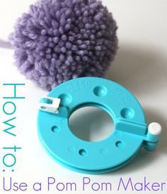 6. Close the two halves together and click the latch (forgot to photograph this step sorry). Pompon Diy, How To Make A Pom Pom, Pom Pom Maker, Lamb Decorations, Yarn Pom Pom, Pom Pom Crafts, Mason Jar Crafts Diy, Hand Crochet Baby Blanket, Crafts To Make And Sell