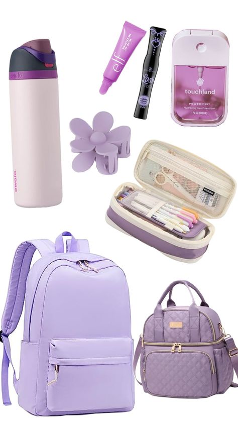 purple school💜 Purple School Supplies, School Wishlist, Bedroom Inspo, Product Photos, School Supplies, University, Bedroom, Purple, Birthday