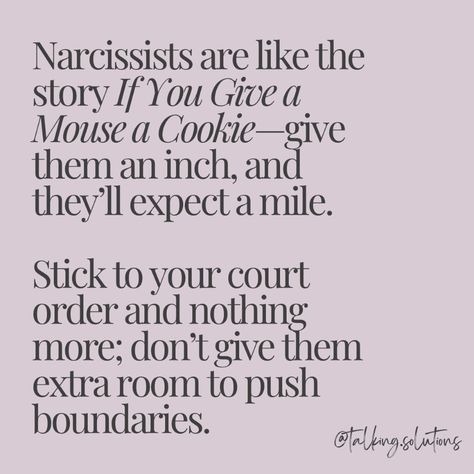 🚩Narcissists are often relentless in their pursuit of control, and they’re known to push boundaries to get what they want. ❕Here’s why they seem to “take a mile when given an inch” and how this behavior affects those around them: 1. Need for Control: Narcissists feel powerful when they’re in control, so they manipulate situations to keep others off-balance. By constantly demanding more or testing limits, they reinforce their sense of superiority and dominance. 2. Lack of Empathy: Narcissi... Narcissistic Controlling Behavior, Malignant Narcissistic Behavior, Healthy Vs Unhealthy Relationships, Divorce Support, Narcissism Relationships, Feel Powerful, Narcissistic People, Lack Of Empathy, Unhealthy Relationships