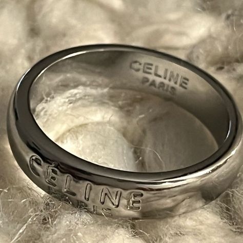 NWOT Celine Paris fashion Jewelry ring Celine Ring, Celine Jewelry, Paris Ring, Celine Paris, Rings Jewelry Fashion, Jewelry Ring, Paris Fashion, Silver Tone, Jewelry Rings