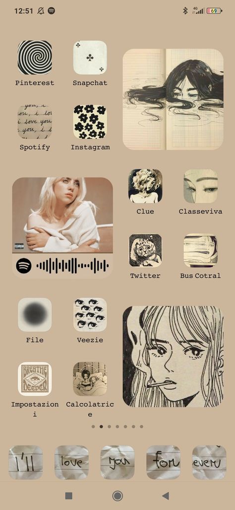 Apps used: Fonts, App Icon Changer, Color Widgets Every pic used in my page:) Fonts Art App Icon, Icon Changer App, Font Changer, Icon Changer, Color Widgets, Font App, Aesthetic Writing, Pale Aesthetic, Redmi Note 8