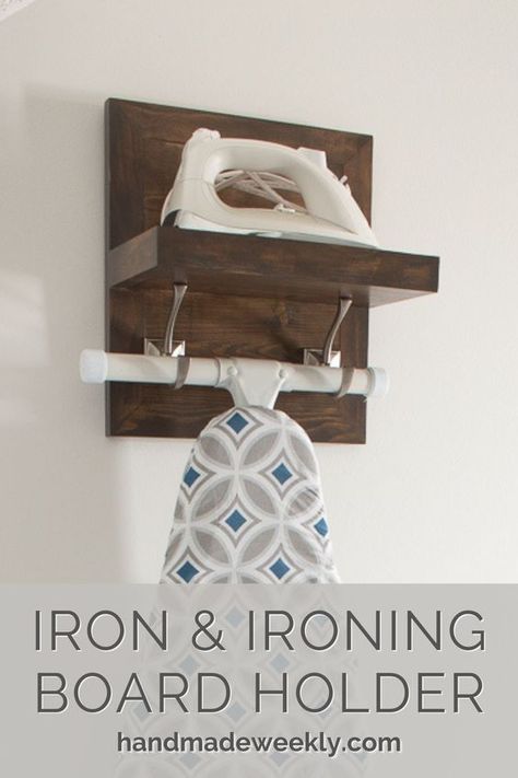 Over The Door Ironing Board Hanger, Laundry Room Ironing Board Wall Mount, Ironing Board Holder Wall Mount, Ironing Board Hooks, Iron And Ironing Board Holder, Diy Iron Board Holder, Iron And Board Holder, How To Hang Ironing Board On Wall, Diy Ironing Board Hanger