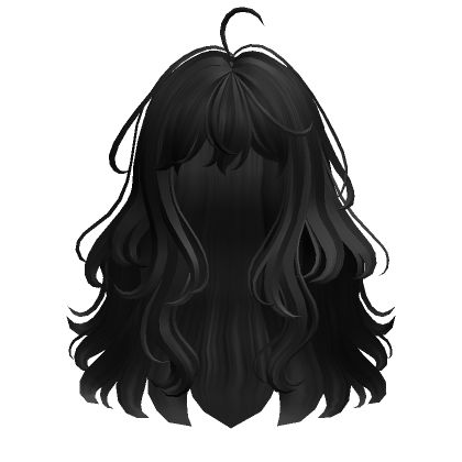 Wavy Hair Art Reference, Wavy Anime Hair, Wavy Hair Reference, Wavy Hair Drawing Reference, Wavy Messy Hair, Wavy Hair Art, Anime Haircuts Women, Wavy Hair Anime, Wavy Hair Drawing