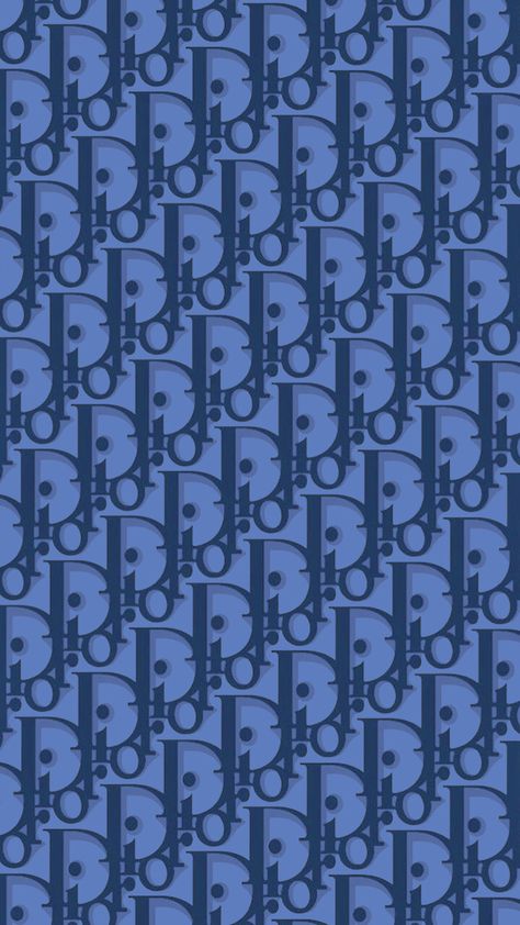 Wallpaper Backgrounds Dior, Blue Dior Wallpapers, Dior Print Pattern, Designer Brands Wallpaper, Designer Wallpaper Iphone, Image Dior, Dior Background, Christian Dior Wallpaper, Dior Aesthetic Wallpaper