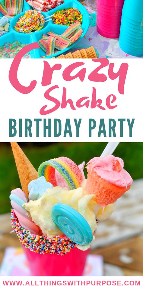 Monster Milkshakes, Crazy Shakes, Milkshake Bar, Ice Cream Shake, Ice Cream Candy, Milkshake Recipes, Eating Tips, Birthday Party Games, Ice Cream Party