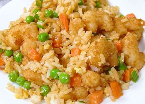 Crunchy Shrimp Fried Rice - Gorton’s Seafood Crunchy Shrimp, Garlic Chicken Stir Fry, Shrimp Fried Rice Recipe, Shrimp And Rice Recipes, Riced Veggies, Popcorn Shrimp, Crispy Shrimp, Grilled Shrimp Recipes, Shrimp Fried Rice