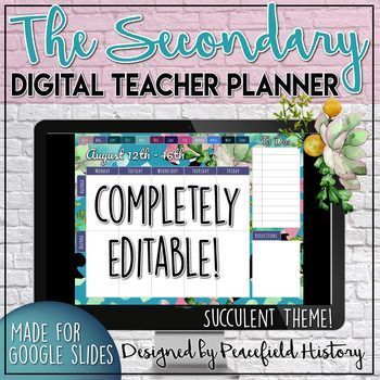 This self-paced digital planner is perfect for secondary teachers who want to keep track of their lessons, assignments, and assessments. It includes everything you need to plan and manage your classroom, from a weekly overview to detailed lesson plans. The planner is also fully customizable, so you can easily adapt it to your own Tech Classroom, Digital Teacher Planner, Binder Ideas, Secondary Classroom, Teacher Tech, Secondary Teacher, English Language Arts High School, School Printables, Planner Tips